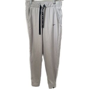 Nike Pants Womens XS White Black Thermal Insulated Training Joggers Zip Ankle